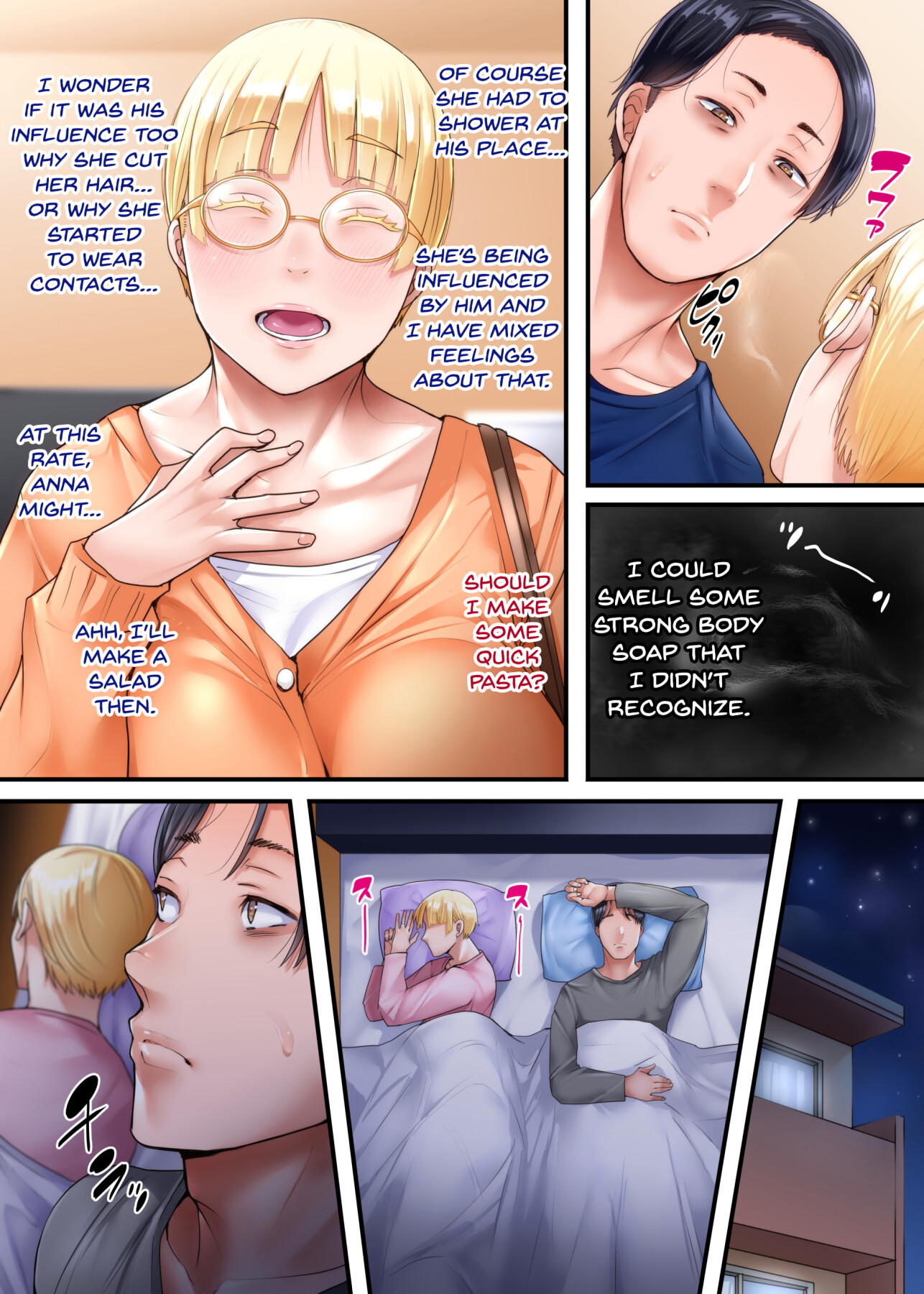 Hentai Manga Comic-My newlywed wife from overseas got down on her knees and begged me to have sex with another man --Chapter 2-7